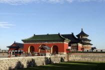 aka The Temple of Heaven. View of the Hall of Prayer for Good Harvests and the Gate of Prayer for Good Harvests