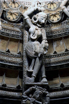 Decorative carved marble figure at one of the Dilwara Temples