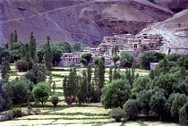 View toward small village not far from the township