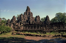 The Bayon. Late twelth to early thirteenth century pyramid temple built in the centre of the ancient city of Angkor Thom