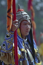 Portrait of a guard in costume at a reenactment