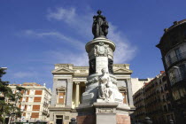 Statue monument dedicated to Maria Cristina outside the Museo del Prado