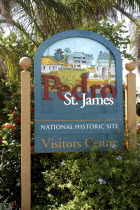 Pedro St James National Historic Site visitors centre sign