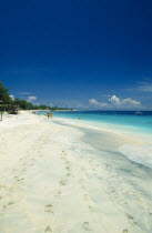 Gili Trawangan main beach of white sand