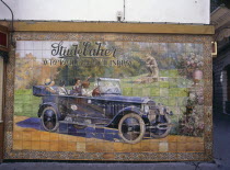 Santa Cruz District  1924 Tiled Advertisement for Studebaker in Calle Tetuan