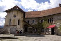 Bled Castle seen from the courtyard