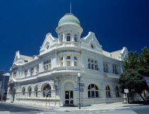 Typical street architecture of the town