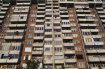 Tenement block balconies