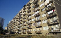 Tenement block balconies