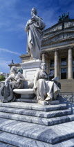 Gendarmenmarkt. The Schiller statue in front of the Konzerhaus