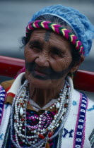 Portrait of an elderly Aboriginal woman