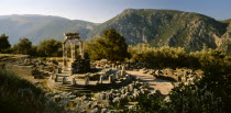 Sanctuary of Athena.  View over ruins in mountain landscape.