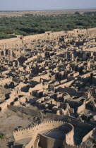 Arg e Bam Citadel. View over the old city ruins