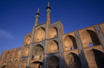 Amir Chakmagh Complex. General view of the facade in evening light