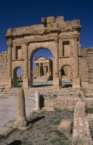 Roman ruins of the entrance to the Capitol Temples