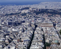 View over Athens from Lycabettus Hill