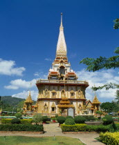 Highly decorative Buddhist temple exterior. Andaman Coast