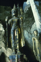 Tham Ting Cave filled with Buddha images