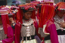 Lisu women dressed in their New Year finery