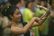 Traditional Thai fingernail dancer performing