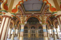 Ram Swami Temple entrance with colourful columns