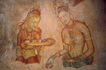 5th century frescoes depicting female figures