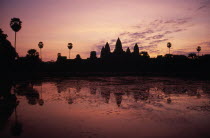 The central complex seen across the water lilly pond at sunrise Asian Cambodian Kampuchea Religion Southeast Asia History Kamphuchea Religious