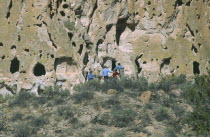 Anasazi Indian cave dwellings in the national monument