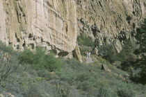 Anasazi Indian cave dwelings in the national monument