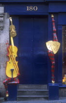 Sculptured doorway of the Fringe Festival Information shop