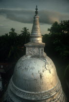 Silver coloured Dagoba