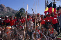 Aboriginal people in traditional dress