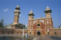 Wazir Khan Mosque 1634.  Exterior facade.