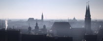 Winter city skyline from the Kaiserburg.