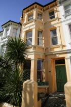 Brightly coloured terraced Kemp Town houses in Chesham Street