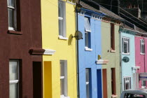 Brightly coloured terraced houses in Kemp Town