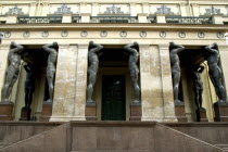 Hermitage. The Atlantes portico with statue columns