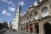 French Quarter. The Louisiana State Museum Cabildo on Jackson Square