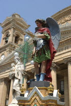 Statues outside St Marys Church