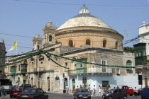 Street scene and dome roofed church