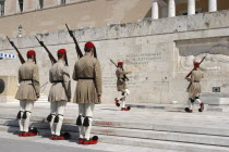 Evzones aka Ceremonial Guards at the Parliament building