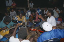 Tanna.  Musicians playing guitars at John Frumm service.