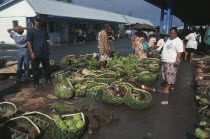 Apia.  Market scene.