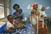 Women and their babies in a ward of the local hospital