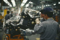 Workers in Hyundi factory.