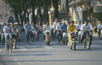 Mopeds and cyclistsSaigon