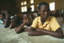 Kamwoyke slum area.  Pupils at school for street children