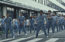 Matsushita Electrics company workers performing exercises