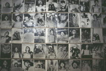 Tuol Sleng Museum.  Photographs of victims of the Khmer Rouge.