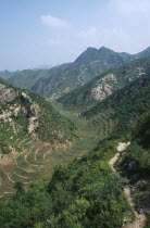 Valley with agricultural terracing.